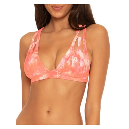 Becca by Rebecca Virtue Womens Tie-Dye Ribbed Swim Top Separates