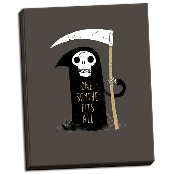 Gango Home Decor Vertical One Skyth Fits All by Michael Buxton (Ready to Hang); One 16x20in Hand-Stretched Canvas