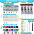 thumbnail image 2 of HSHDLDF B7000 Jewelry Glue with Rhinestones for Clothes, 4500Pcs Craft Rhinestones Gems with Clear Rhinestone Glue for Fabric with Wax Picker Pencil and Tweezers for Crafting Jewelry Making and Nail, 2 of 7