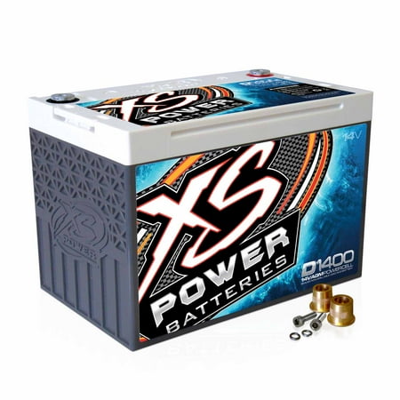XS Power D-Series 14 Volt 2400 Amp Max Sealed AGM Automotive Car Battery | D1400