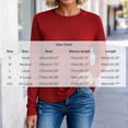 thumbnail image 3 of Kcavykas Womens Tops Waffle Knit Women's Blouses Crew Neck Raglan Long Sleeve Loose Casual Top for Daily, 3 of 8