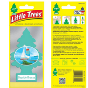 LITTLE TREES Car Air Freshener Hanging Tree Provides Long Lasting Scent for Auto or Home BAYSIDE BREEZE SCENT, 24 count