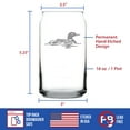 thumbnail image 4 of Bevvee Beer Can Pint Glass 16 oz Loon Lake House Enthusiast Gifts Beer Glasses, 4 of 4