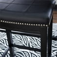 thumbnail image 4 of Home Square 2-Piece Furniture 32" Wood Bar Stool Set in Black, 4 of 11