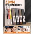 thumbnail image 3 of Nicpro 28 Pack Carpenter Pencil Set with Sharpener, Mechanical Carpenter Pencils with 127PCS Refills and Carbide Scribe Tool, Heavy Duty Construction Pencils for Architect Woodworking-With Canvas Case, 3 of 7
