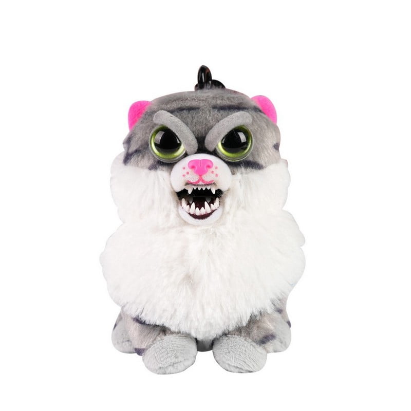 Feisty Pets® Minis 4" Lazy Lani the Fat Cat with Keychain Clip