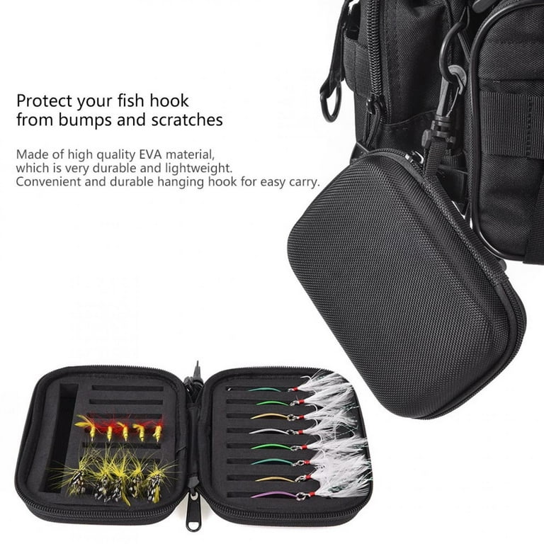 Crank Bait Storage Box Bag 16×13×5 Portabale Fly Fishing Hook Protective Storage  Bag Bait Foam Box Fishing Tackle Accessories 