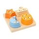 thumbnail image 2 of Puntoco Juguetes de madera para educación temprana con formas geométricas, conjuntos de columnas para mejorar la cognición, cinco juegos de bloques de columnas, juguetes de rompecabezas de combina, 2 of 5