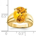thumbnail image 2 of Primal Gold 14 Karat Yellow Gold 12x10mm Oval Citrine Ring, 2 of 4