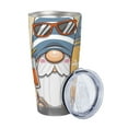 thumbnail image 2 of Vsdgher Hello Summer Cute Gnome 20 Oz Stainless Steel Vacuum Insulated, Travel Mug Coffee Cup for Home, Office, Outdoor Works Great for Ice Drinks and Hot Beverage -Straw Three-piece Set, 2 of 8
