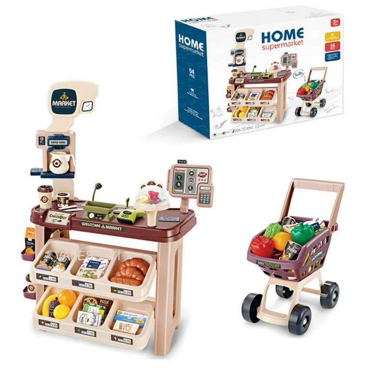 Le Toy Van Supermarkt Grocery Weekly Shop Set | Houten rollenspel voedselspeelgoed set - geschikt voor kinderen vanaf 2 jaar