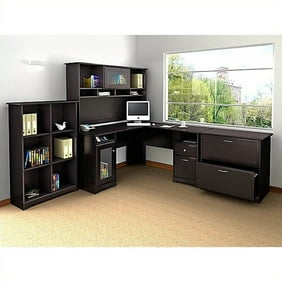 Bush Furniture Cabot L Shaped Desk With Hutch And Lateral File