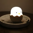 thumbnail image 1 of Luz nocturna infantil - Pollito bebé - Lámpara LED de silicona recargable por USB con control táctil (luz blanca), 1 of 5