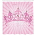 thumbnail image 3 of Ambesonne Girls Shower Curtain, Pink Cartoon, 69"Wx70"L, Pink Pale Pink, 3 of 3