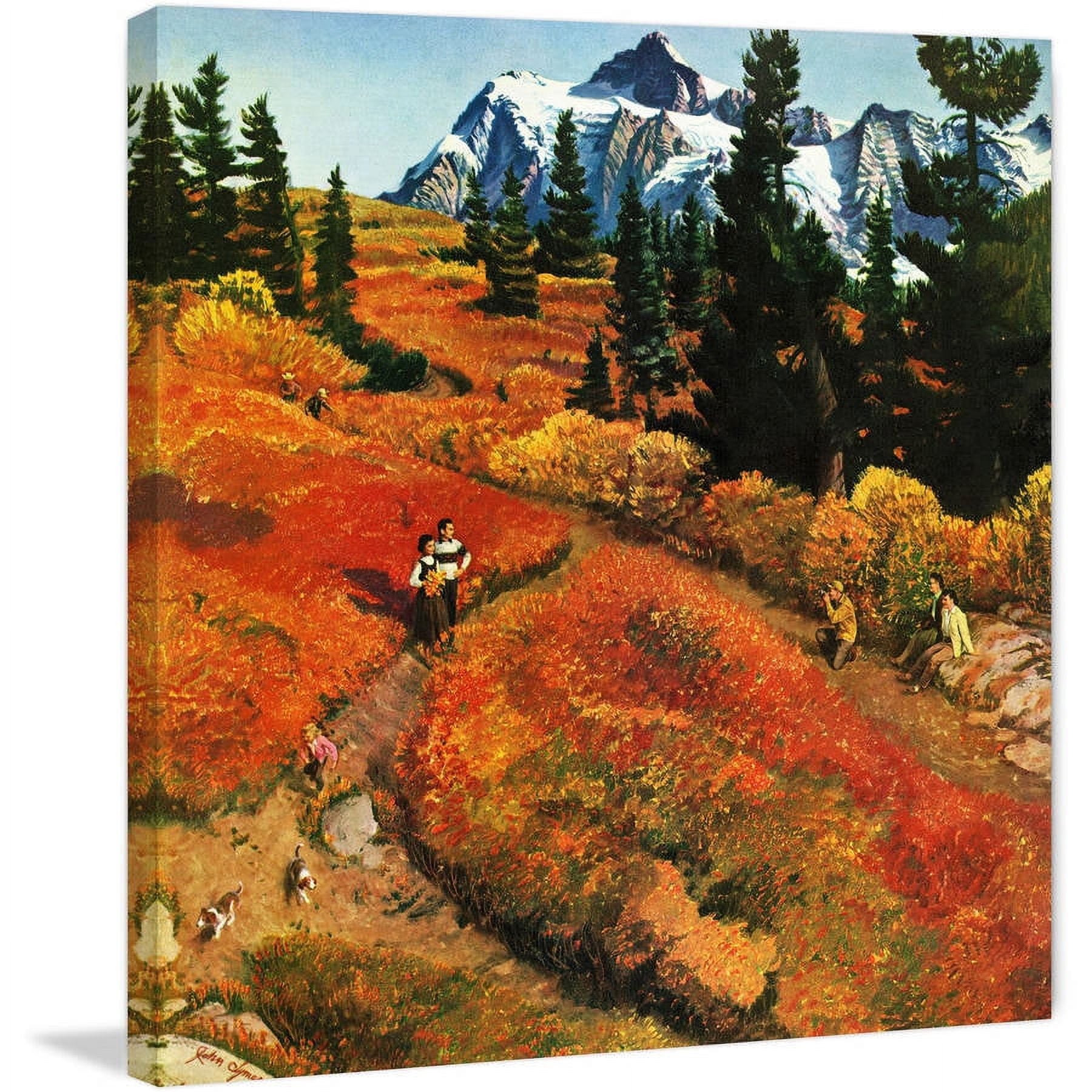 "Fall Photo Op" Painting Print on Wrapped Canvas