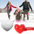 thumbnail image 4 of 4 Pack Snowball Tongs, Winter Snowball Maker Toy, Snowball Press, Snowball Tongs Heart Shaped Snowballs, Perfect Outdoor Play Snow Toys For Kids 1 . -, 4 of 5