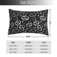 thumbnail image 2 of KLL Snake Pillow Covers Envelope Closure,Super Soft and Cozy Fuzzy Fleece Pillow Case Cover (No pillow core） 16"x24", 2 of 5