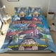 thumbnail image 1 of Hotel Transylvania Conjunto de sábanas temático, trío de piezas, cómodo y amigable con la piel, diseño único, regalo de decoración para el hogar para familiares, amigos y fans,140cm *210cm, 1 of 6