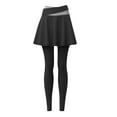 thumbnail image 6 of Fulijie Women Skirted Legging Pleated Skirt Capris Leggings Athletic Workout Running Yoga Pants, Black Sweatpants Women, Nylon,Spandex Yoga Pants Women, Petite Pants for Women, White Pants Women, 6 of 6