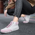 thumbnail image 3 of XIMIN Men's Casual Suede Lace Up Flats Ankle Boots Orthopedic Slip On Shoes Handmade High Top Boots Outdoor Lightweight Walking Sneakers Non-Slip Driving, 3 of 8