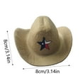 thumbnail image 2 of Patriotic USA Flag Pet Hat â Adjustable Cowboy for Small Dogs & Cats, Breathable Polyester 4th of July Accessory (Red/White/Blue), 2 of 6