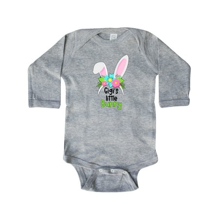 

Inktastic Gigi s Little Bunny Cute Easter Bunny Ears Gift Baby Boy or Baby Girl Long Sleeve Bodysuit
