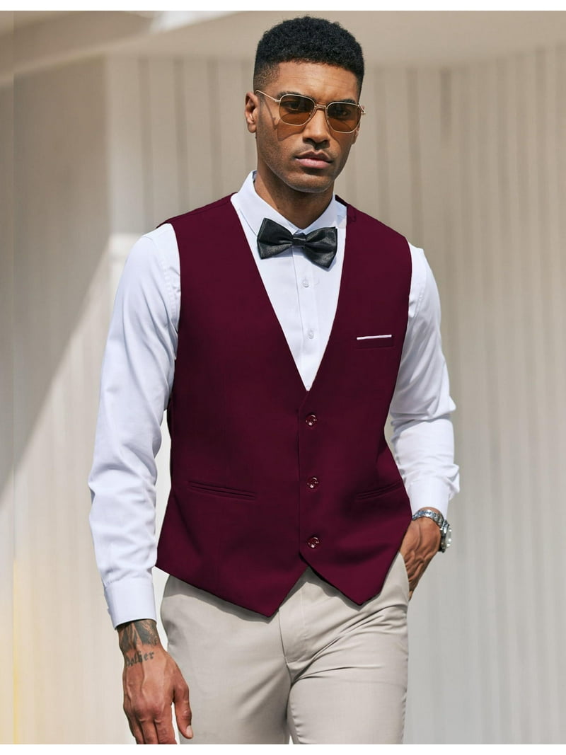 mens christmas dress vests Christmas Casual Vests