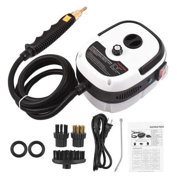 2500W Portable Handheld Steam Cleaner High Temperature Pressurized Steam Cleaning Machine With 3pcs Brush Heads