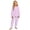 Purple, variant on Girls Printed Pajama Long Sleeve Top Pants Soft Sleepwear Kids Nightwear Two Piece Outfit Clothes