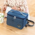 thumbnail image 4 of Bolsa térmica aislante de color cian para cesta de picnic al aire libre, bolso térmico plegable a prueba de fugas, 4 of 5