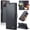 Black, variant on ETFAST Leather Phone Case Wallet With Card Holder Zipper For Samsung Galaxy Note 20 Ultra High Quality Leather Phone Case