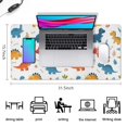 thumbnail image 5 of Long Mouse Pads for Desk,White Cartoon Dinosaurs Bones Pattern Desk Mats on Top Of Desks, Desk Mouse Pad Extra Large with 3mm Non-Slip Base and Stitched Edge for Gaming,Office,Work,Home 31.5"x15.7", 5 of 6