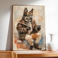 thumbnail image 4 of Hudo Norwegian Elkhound Funny Dog Poster Bathroom Wall Art Decor - Norwegian Elkhound Dog Canvas Wall Art - Home Decor - Dog House Decor, 4 of 5