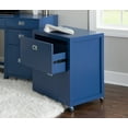 thumbnail image 2 of Linon Lakelyn 2-Drawer Rolling File Cabinet, Navy Finish, 2 of 25