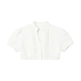 thumbnail image 6 of Dirndl Blouse for Girls Puff Sleeve Oktoberfest V Neck Button Front Lace Crop Blouse Bavarian (7-14y), 6 of 8