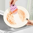thumbnail image 5 of 3 Packs of Wood Pulp Cotton Dishwashing Sponge 3.54x2.56 Inch Dishwashing Sponge Household Cleaning Sponge Kitchen Utensils Clean Use Beautiful Pink Christmas Little Green Dinosaurtree, 5 of 7