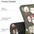 thumbnail image 4 of Yayeee Faucet Mat for Kitchen Sink 30" Diatomite Long Splash Guard Pad, Gray Cute Snowmen, 4 of 7