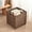 Coffee, variant on Set of 2 Wicker Storage Basket, Hand-Woven Storage Baskets for Shelves with Handles Foldable Cube Storage Baskets Bins, 9 inch