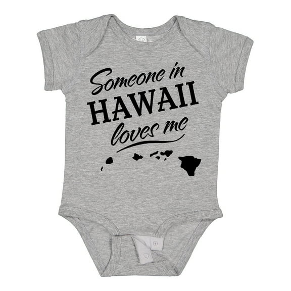 Inktastic Someone in Hawaii Loves Me Boys or Girls Baby Bodysuit