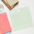 thumbnail image 3 of Carpeta de plástico transparente de 3 piezas con cierre de velcro, organizador expandible para documentos, sobres de polietileno, carpetas para oficina, 3 of 7