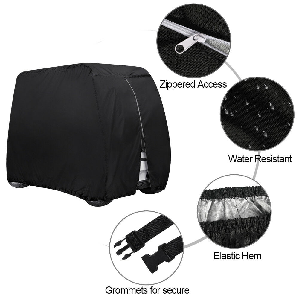Heavy Duty 4 Passenger Golf Cart Covers Waterproof UTV Covers Fits for Easy EZ GO,Club Car and Yamaha,Dustproof and Durable