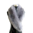 thumbnail image 6 of Eosunjian Women Winter Scarf Cozy Fuzzy Imitation Fur Solid Color Soft Lightweight Thickened Warm Decorative Collar Shawl Neck Wrap (Beige), 6 of 13