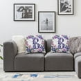 thumbnail image 3 of Nawypu Monogram Pillow Covers Floral Decorative Initial Throw Pillows for Home Farmhouse Last Name Pillow Case for Sofa Couch Decor&nbsp;2pc, 3 of 6