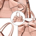 thumbnail image 3 of LHSHID Shiny Women Handbag Patent Leather Bowknot Purse Charm Glossy Top-Handle Satchel Tote Fashion Shoulder Bag, 3 of 7