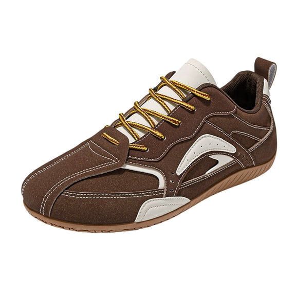 NOKIO Men's Retro Sneakers Summer Versatile 𝖫a𝖼e Up Running Shoes Comfortable L𝗈w Top Walking Shoes with Cushioned Sole, Wide Toe Casual Fashion Sports Shoes for Back to College