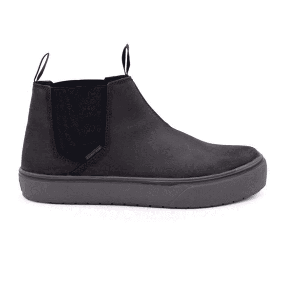 AIRWALK VENICE - Men's Leather Chelsea Slip On - CT|EH|SF|SR - Black / Forged Iron - Size: 9 - D - (Regular)