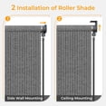 thumbnail image 7 of HOMEDEMO 4'W x 8' H Outdoor Roller Shades Patio, Sun Roller Shade for Porch Balcony Grey, 7 of 7
