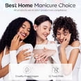 thumbnail image 3 of Modelones Glitter Gel Top Coat, Ultra Fine White Aurora Clear Glitter Gel Polish Glossy Sparkle Finish Long Lasting Soak Off Pearlescent Shimmer Manicure Nail Art Gift for Women Girls, 3 of 8