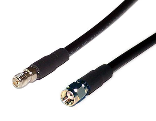 TIMES Microwave® 1-30' LMR-240 Silver Plated N Male to SMA Male Pigtail Cable US 