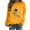 Yellow#2, variant on Womens Sweaters Cardigan Sweaters for Women Plus Size Women SunFlower Printed Pullover Sweatshirt Long Sleeve Sweatshirt Top